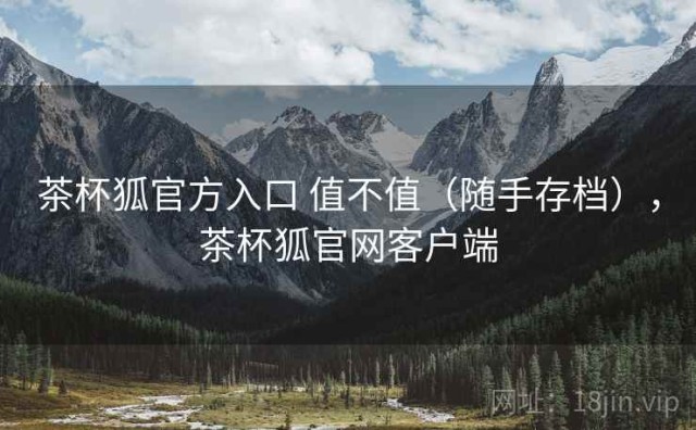 茶杯狐官方入口 值不值（随手存档），茶杯狐官网客户端